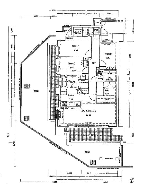 Floor plan. 4LDK, Price 27,200,000 yen, Occupied area 88.59 sq m , Balcony area 1.26 sq m