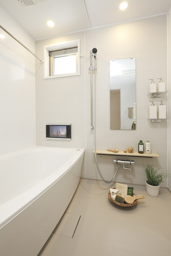 Bathing-wash room.  [bathroom] Ventilation in the bathroom ・ In addition to performing the heating, It can be used as a dryer to dry the laundry in the rain, Heating dryer has been standard equipment (C type model room)
