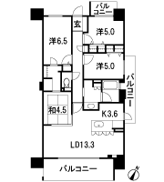 Floor: 4LDK, the area occupied: 85.4 sq m, Price: 32.6 million yen