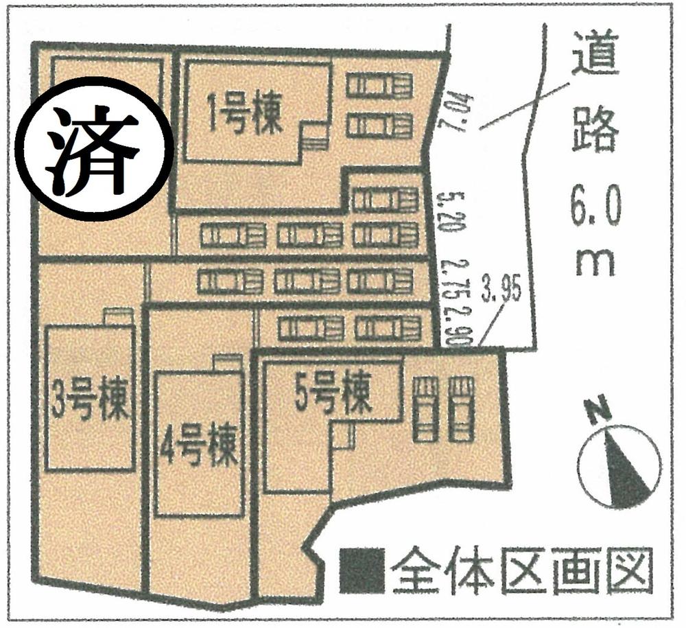 The entire compartment Figure.  ◆ Parking 2 units can be more than ◆ Meitetsu Nagoya Main Line "Chiryu" a 14-minute walk to the station! Commuting convenient! It is a popular area ☆ The city is access to good! ! ! 