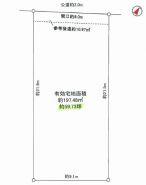 Compartment figure. Land price 18 million yen, Land area 197.48 sq m