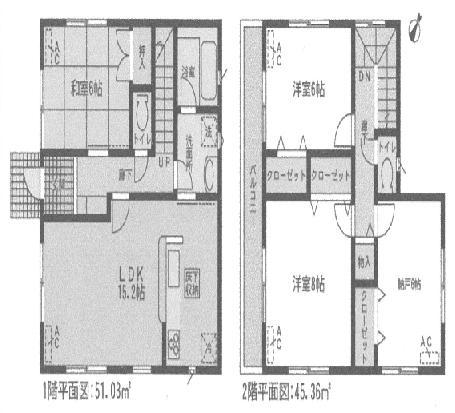 Floor plan. (1 Building), Price 27,900,000 yen, 3LDK+S, Land area 115.45 sq m , Building area 96.39 sq m