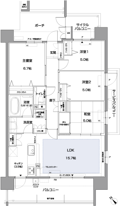 Floor: 4LDK, occupied area: 86.06 sq m, Price: 33,891,000 yen ~ 36,969,000 yen