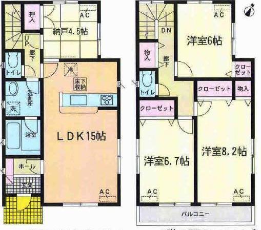 Floor plan. Price 29,900,000 yen, 3LDK+S, Land area 136.26 sq m , Building area 95.98 sq m