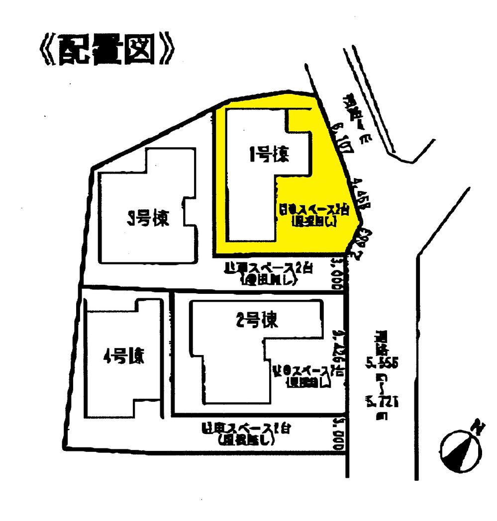 The entire compartment Figure.  ◆ Parking 3 units can be ◆ Meitetsu Nagoya Main Line "Ushida" a 9-minute walk to the station! Commuting convenient! Wide south balcony ◆ 2 places balcony installation! ! ! 