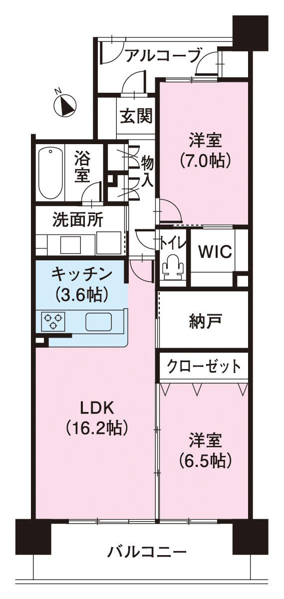 Floor plan. 2LDK + S (storeroom), Price 17.8 million yen, Occupied area 74.69 sq m , Balcony area 12.5 sq m