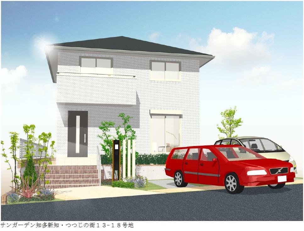 Building plan example (Perth ・ appearance). 13-18 No. land set plan appearance Perth