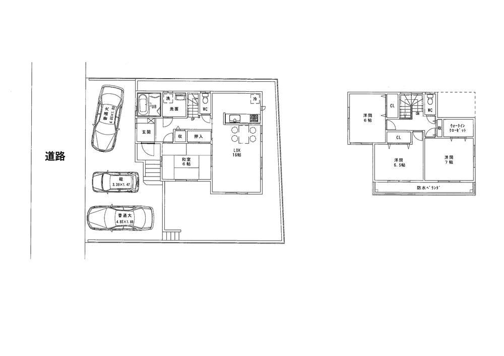 Building plan example (floor plan). Building plan example 4LDK + S, Land price 8.33 million yen, Land area 175.2 sq m , Building price 24,620,000 yen, Building area 105.99 sq m
