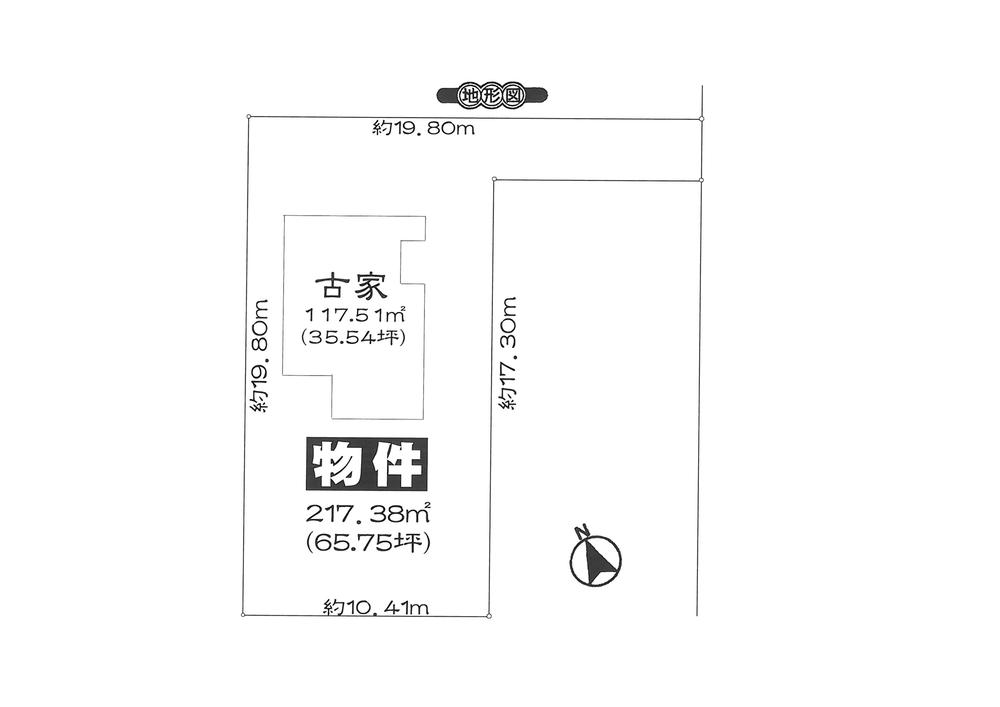 Compartment figure. Land price 12.8 million yen, Land area 217.38 sq m