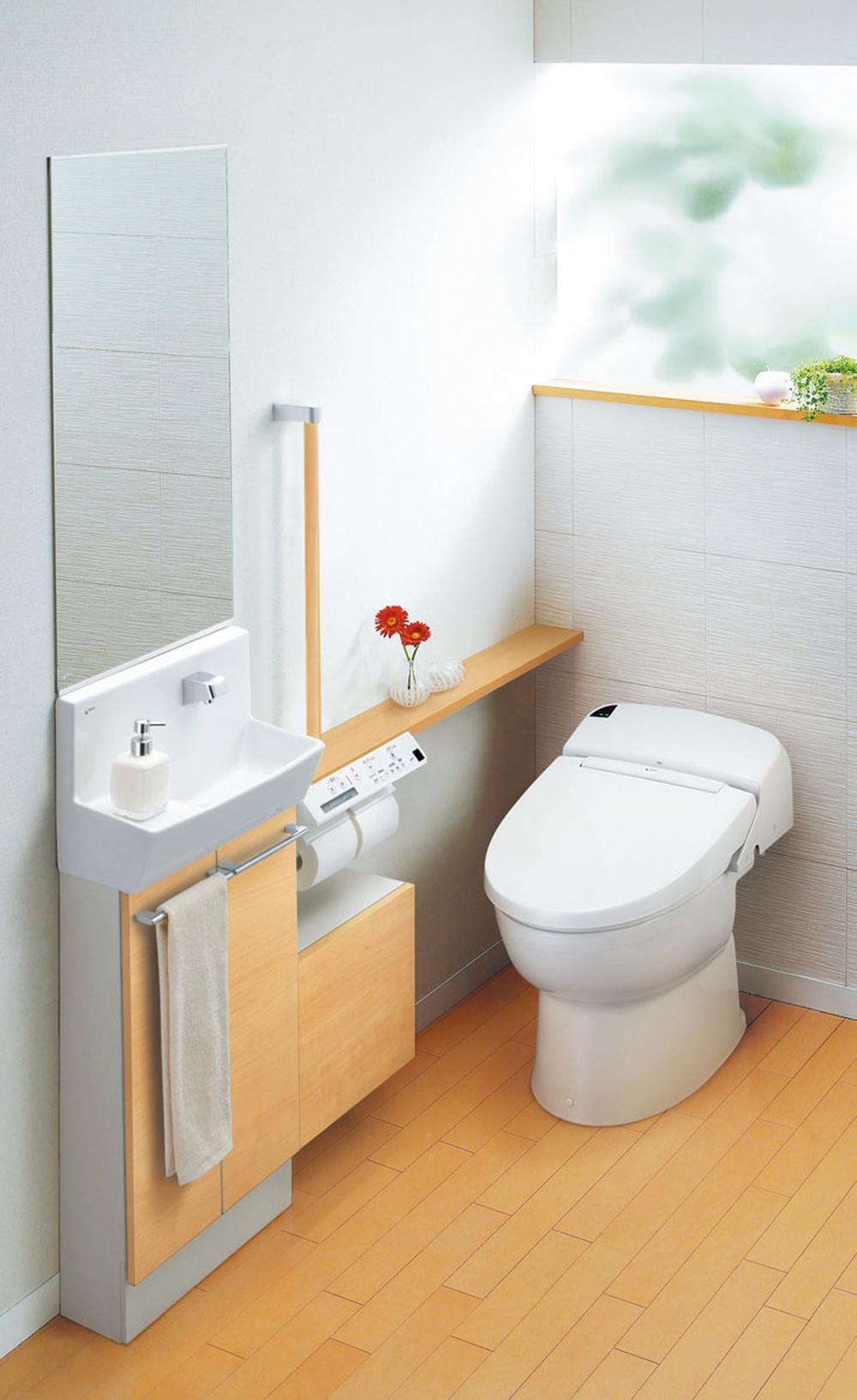 Other Equipment. Neat compact body tankless toilet. Easy to use and functional has adopted a counter or wall remote control (1 floor only). 