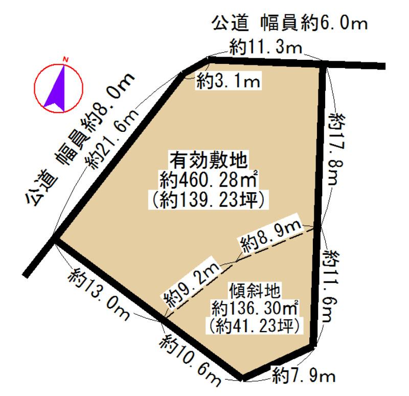 Compartment figure. Land price 29,300,000 yen, Land area 595.87 sq m