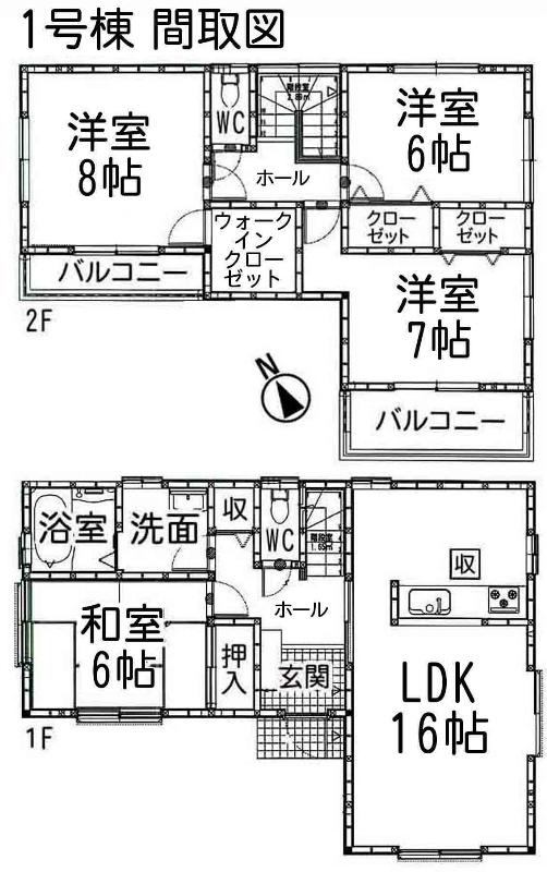 Floor plan. 25,800,000 yen, 4LDK, Land area 174.09 sq m , Building area 104.35 sq m