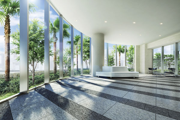 Shared facilities.  [Entrance Lounge] Sophisticated appearance and public space that hospitality is felt like a resort hotel. People gently enveloping space all of the day-to-day you have been directed to live (Rendering)