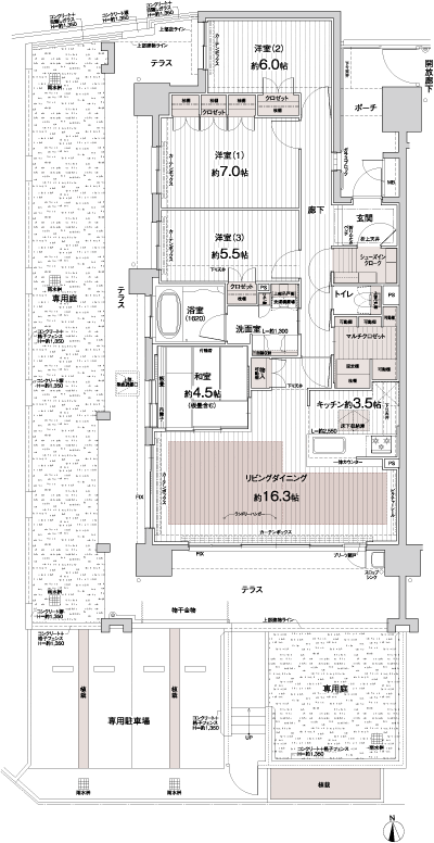 Floor: 4LDK, occupied area: 99.91 sq m, Price: 32.6 million yen