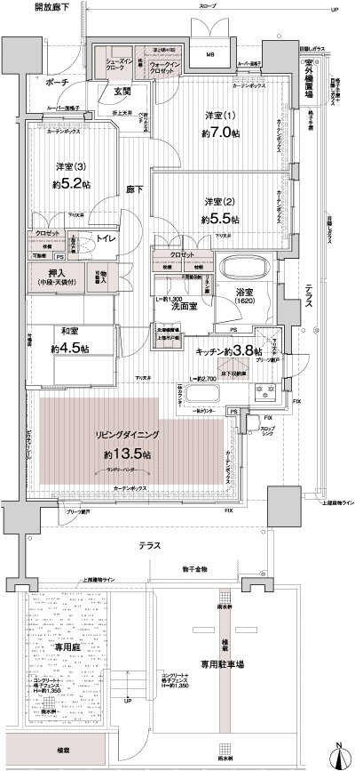 Floor: 4LDK, occupied area: 88.68 sq m, Price: 27.9 million yen