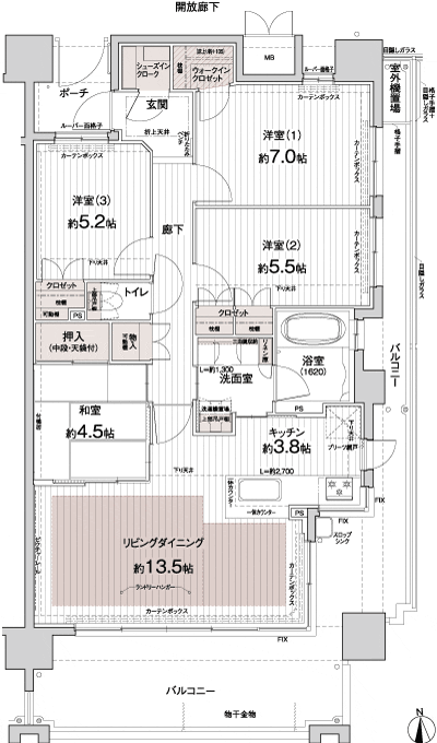 Floor: 4LDK, occupied area: 88.68 sq m, Price: 27.7 million yen
