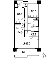 Floor: 3LDK, occupied area: 80.54 sq m, Price: 23.8 million yen
