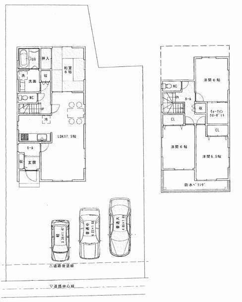 Compartment view + building plan example. Building plan example, Land price 9,942,000 yen, Land area 219.12 sq m , Building price 22 million yen, Let's build your favorite My home in the building area 106.82 sq m free design