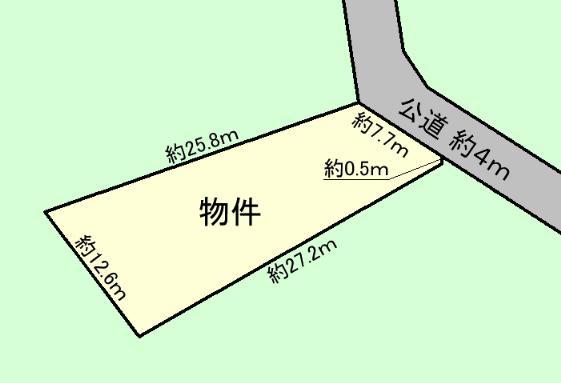 Compartment figure. Land price 15.7 million yen, Land area 260.17 sq m