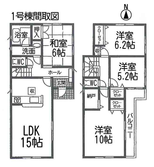 Floor plan. 23,900,000 yen, 4LDK + S (storeroom), Land area 150.26 sq m , Building area 97.6 sq m