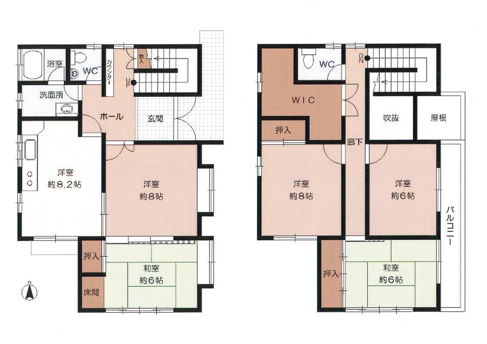Floor plan. 12.8 million yen, 5DK + S (storeroom), Land area 217.38 sq m , Building area 117.51 ​​sq m
