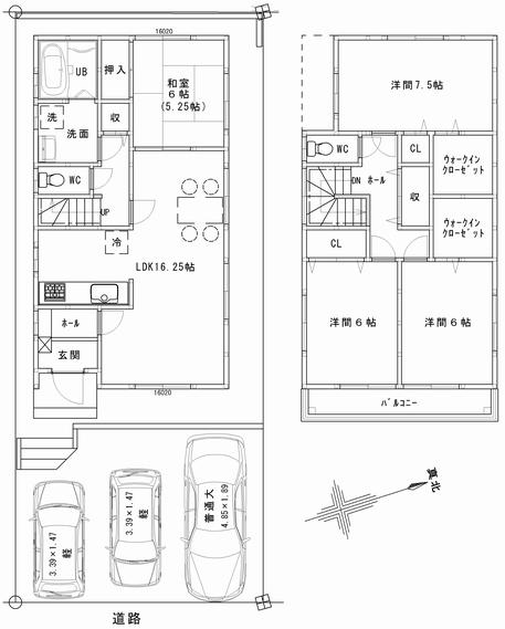 Floor plan. Price 33,050,000 yen, 4LDK, Land area 121.02 sq m , Building area 106 sq m