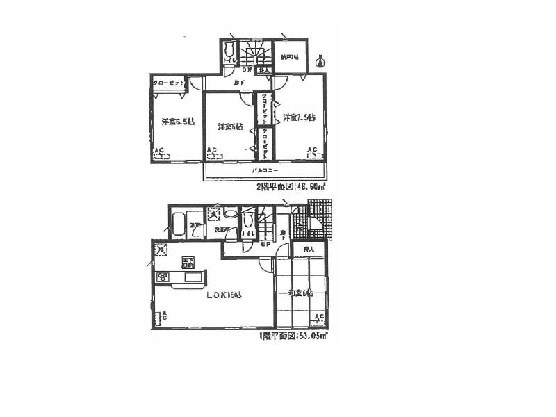 Floor plan. (Building 2), Price 24,900,000 yen (planned), 4LDK+S, Land area 200.21 sq m , Building area 101.65 sq m