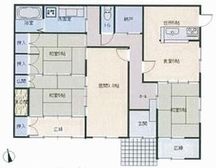Floor plan. 18,800,000 yen, 4LDK, Land area 212.08 sq m , We could live building area 105.99 sq m luxury floor plan leisurely