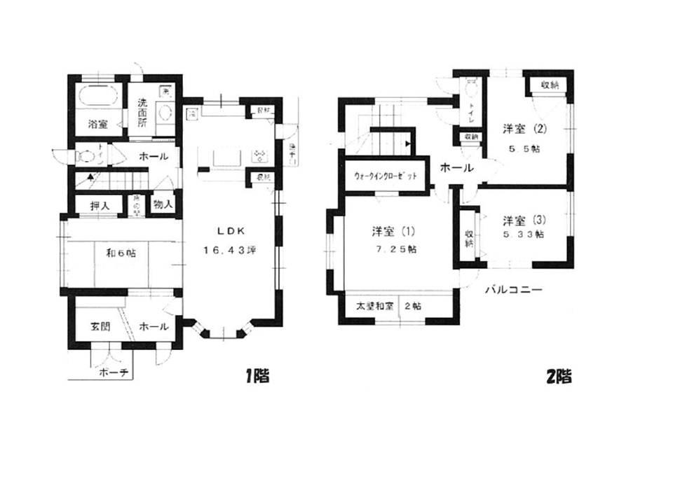 Floor plan. 36.5 million yen, 4LDK, Land area 186.73 sq m , Building area 113.7 sq m