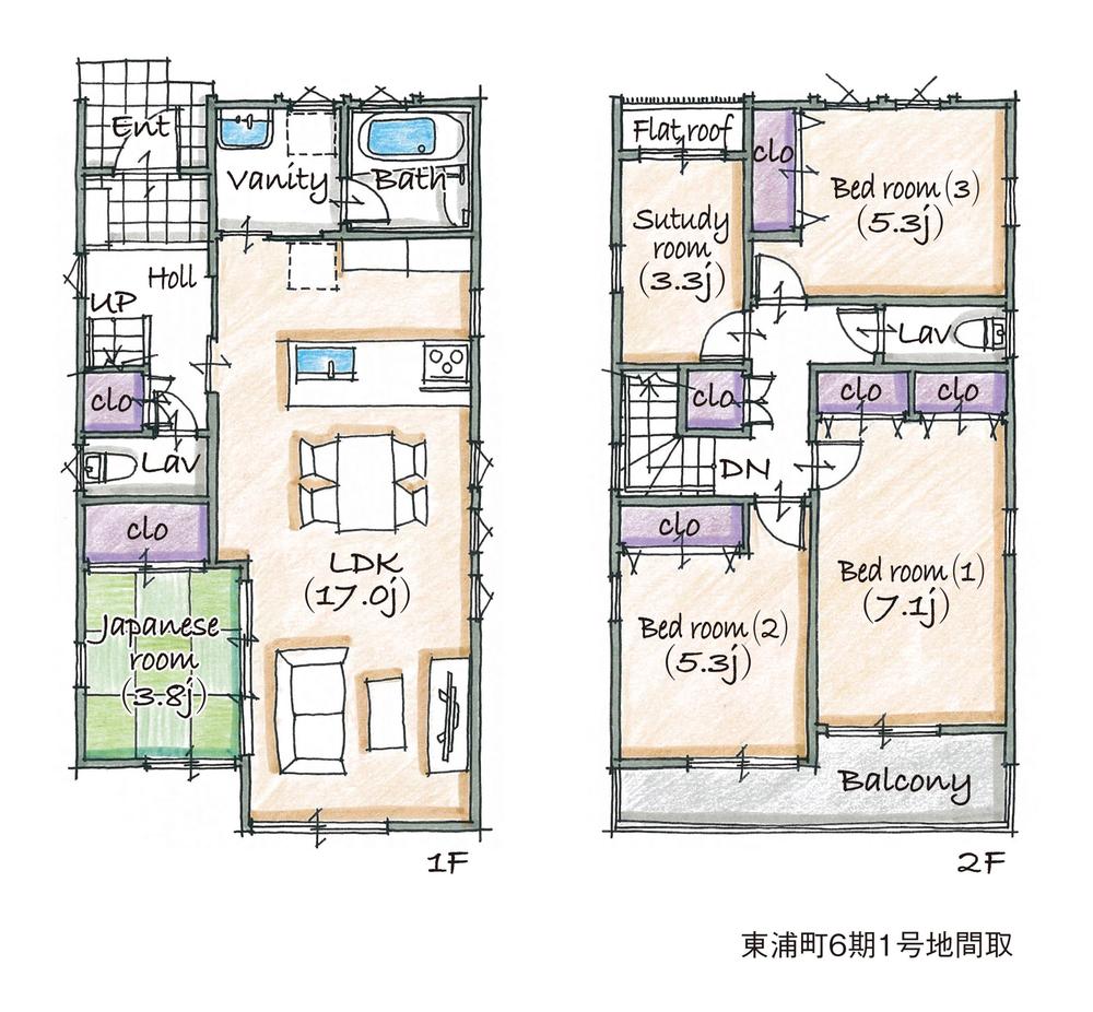 Other. "Toyo-town higashiura Morioka No. 1 place. " Floor plan