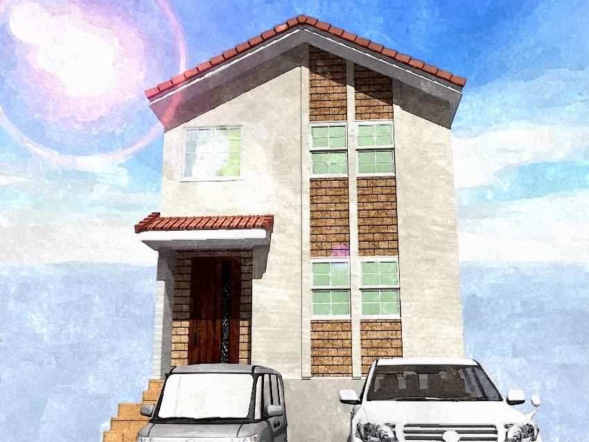 Rendering (appearance). "Toyo-town higashiura Morioka No. 2 place " Complete image Perth