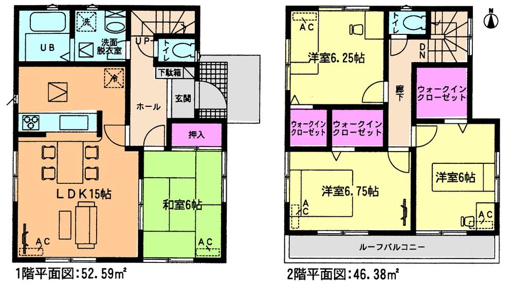 Floor plan. (3 Building), Price 21.3 million yen, 4LDK, Land area 180.02 sq m , Building area 98.97 sq m