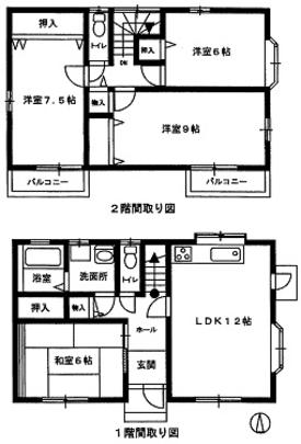 Floor plan. 29 million yen, 4LDK, Land area 141.73 sq m , Building area 98.67 sq m