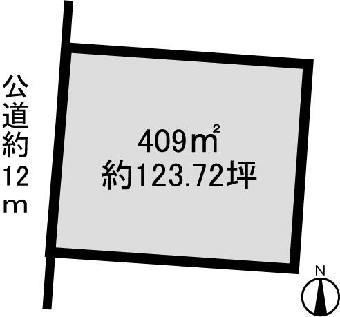 Compartment figure. Land price 26 million yen, Land area 409 sq m