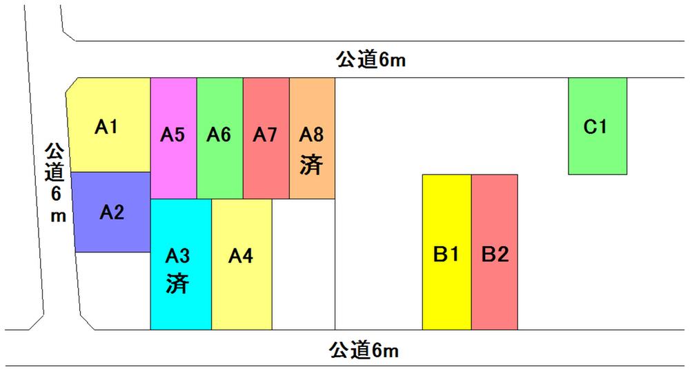 Compartment figure. 25,590,000 yen, 4LDK, Land area 146.74 sq m , Building area 100.62 sq m property location is A5.