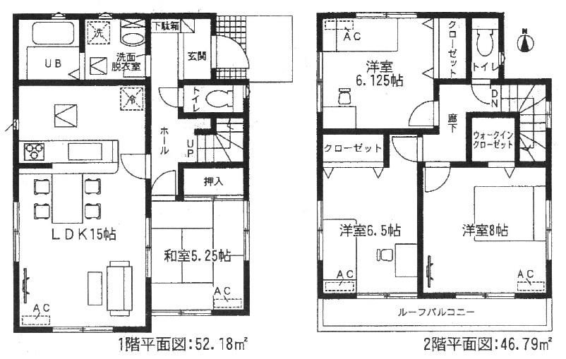 Floor plan. (4 Building), Price 21.3 million yen, 4LDK, Land area 179.62 sq m , Building area 98.97 sq m