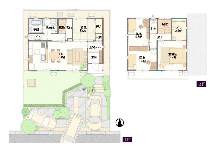 Floor plan. (13-11 No. land), Price 33,750,000 yen, 4LDK+S, Land area 168.23 sq m , Building area 110.12 sq m