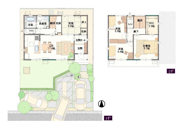 Floor plan. (13-11 No. land), Price 33,750,000 yen, 4LDK+S, Land area 168.23 sq m , Building area 110.12 sq m