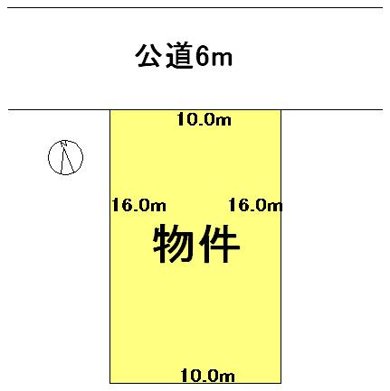 Compartment figure. Land price 11.6 million yen, Land area 160 sq m