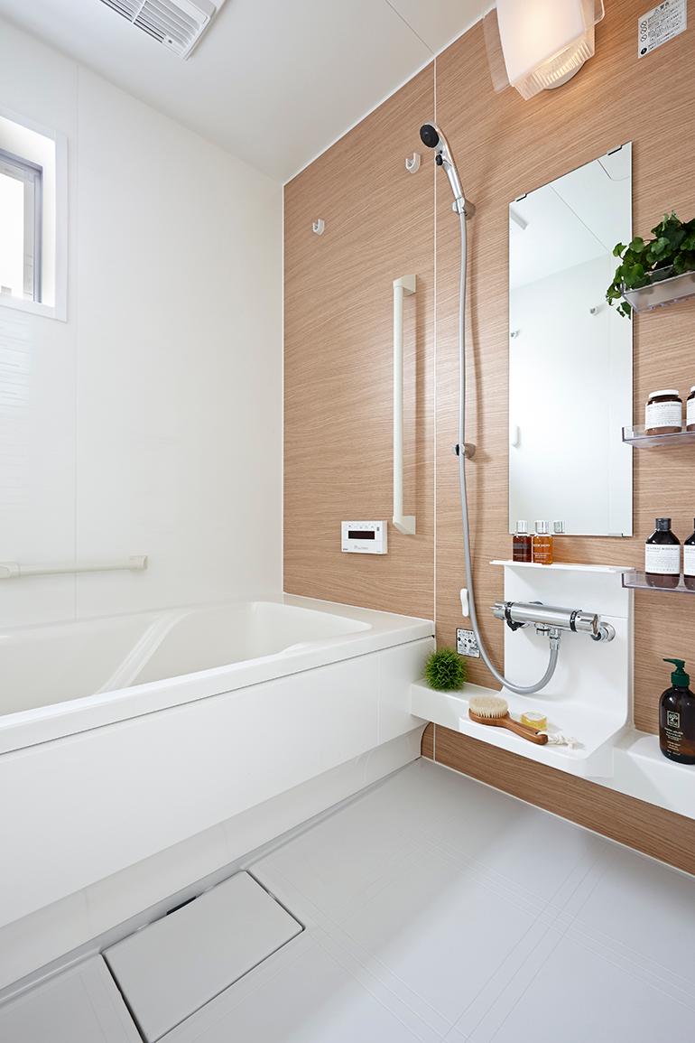 Bathroom. Eco Jaws, Functional bathroom with a such as one-stop shower / 2013 October shooting