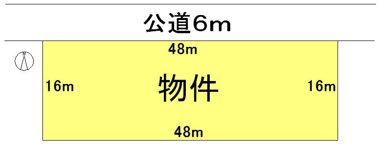 Compartment figure. Land price 55,500,000 yen, Land area 768 sq m