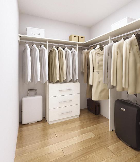 Receipt. The master bedroom is, Clothing has established a spacious walk-in cloak that can store plenty.   ※ Photo is our example of construction, And the property is different. 