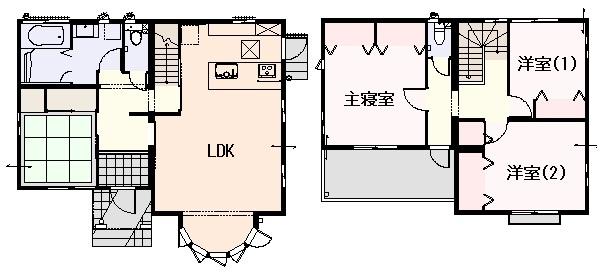 Floor plan. (5-13), Price 45,800,000 yen, 4LDK, Land area 215.24 sq m , Building area 114.11 sq m