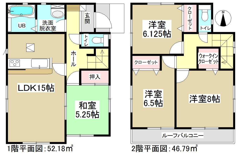 Floor plan. (4 Building), Price 18,800,000 yen, 4LDK, Land area 179.62 sq m , Building area 98.97 sq m