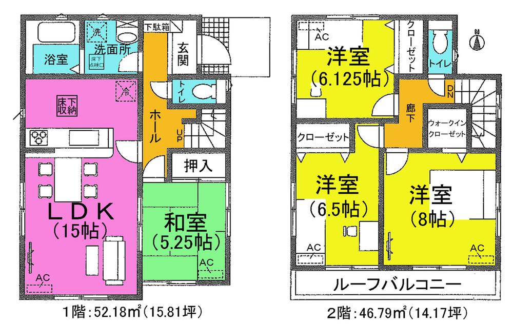 Floor plan. (4 Building), Price 18,800,000 yen, 4LDK+S, Land area 179.62 sq m , Building area 98.97 sq m