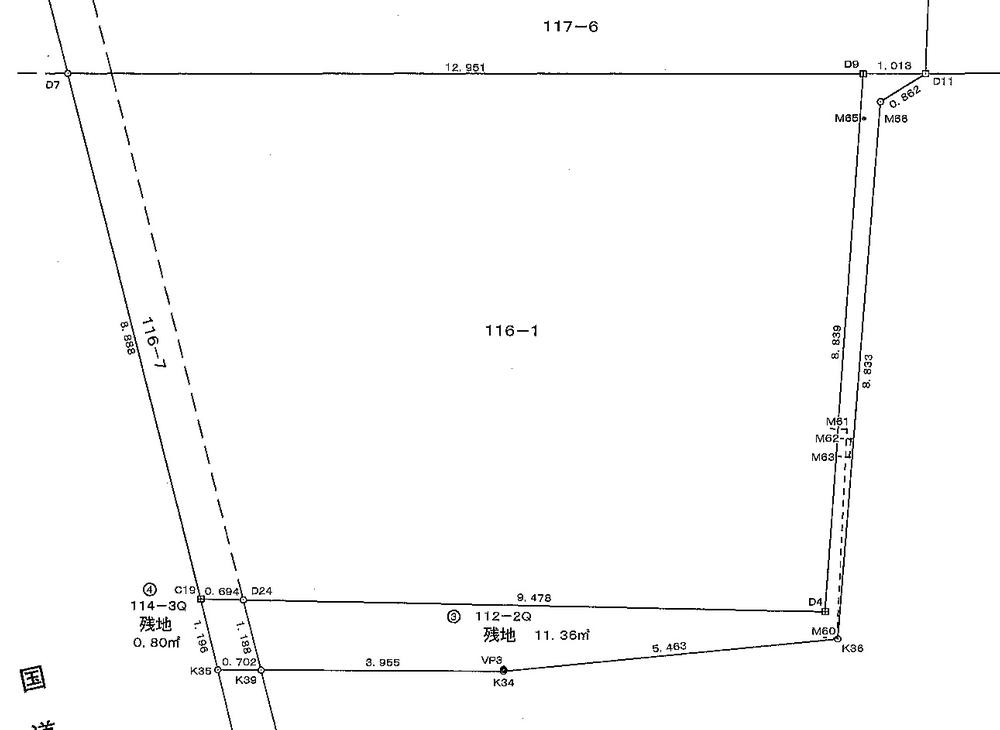 Compartment figure. Land price 8.53 million yen, Land area 112.83 sq m