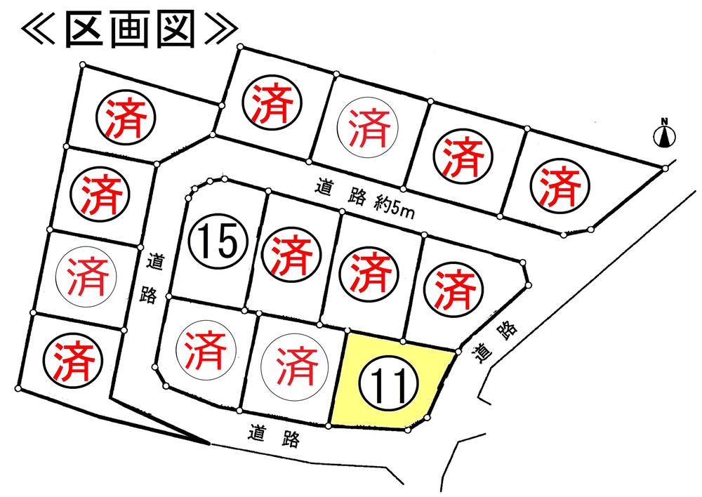 Compartment figure. Land price 12.8 million yen, Land area 156.08 sq m