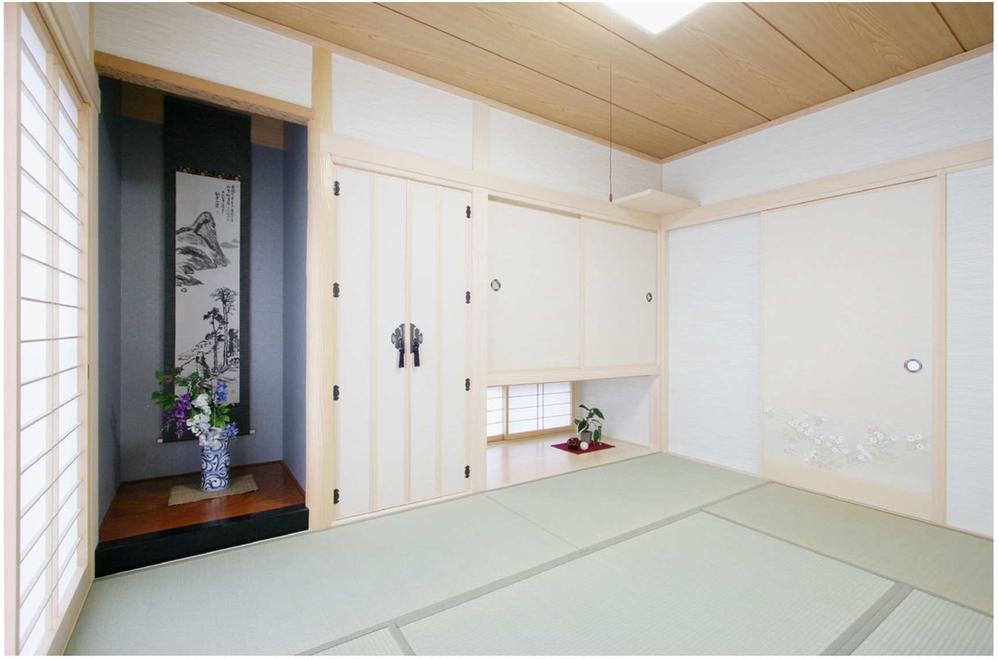 Building plan example (introspection photo). Because it is a free design, Even with a solid Japanese-style, You can also as a Western-style tatami room.