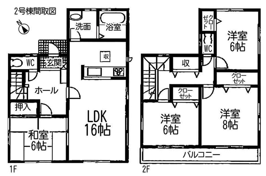 Floor plan. 19,800,000 yen, 4LDK, Land area 145.66 sq m , Building area 106 sq m