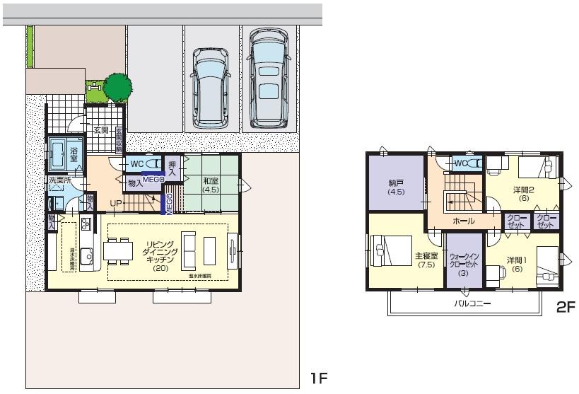 Floor plan. (13-3 No. land MJ-Wood), Price 38,800,000 yen, 4LDK+2S, Land area 219.08 sq m , Building area 124.22 sq m